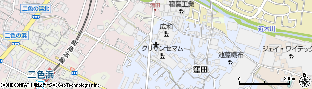 大阪府貝塚市窪田593周辺の地図