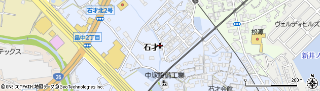 大阪府貝塚市石才192周辺の地図