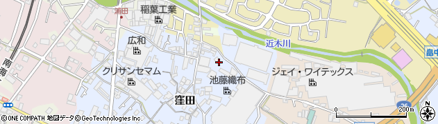 大阪府貝塚市窪田374周辺の地図