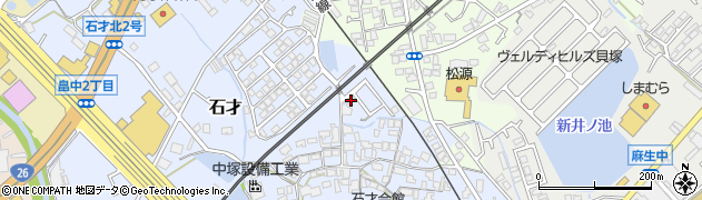 大阪府貝塚市石才1周辺の地図