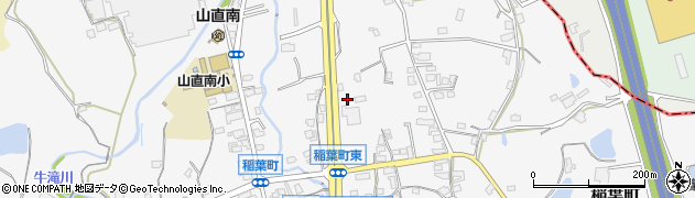 大阪府岸和田市稲葉町周辺の地図
