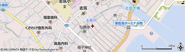 兵庫県淡路市志筑3386周辺の地図