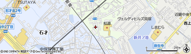 大阪府貝塚市鳥羽80周辺の地図