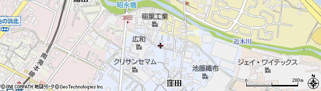 大阪府貝塚市窪田217周辺の地図