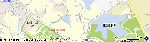 大阪府岸和田市三ケ山町周辺の地図