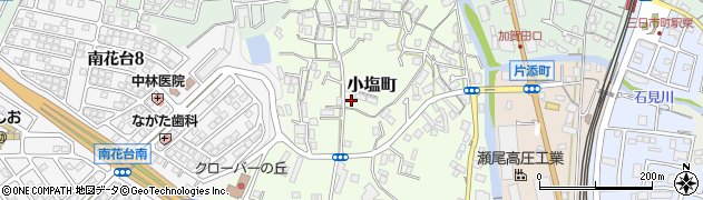 大阪府河内長野市小塩町周辺の地図
