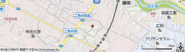 大阪府貝塚市浦田131周辺の地図