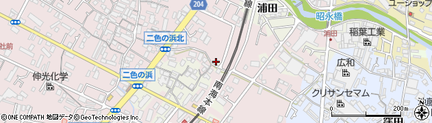 大阪府貝塚市浦田159周辺の地図