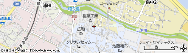 大阪府貝塚市窪田215-5周辺の地図