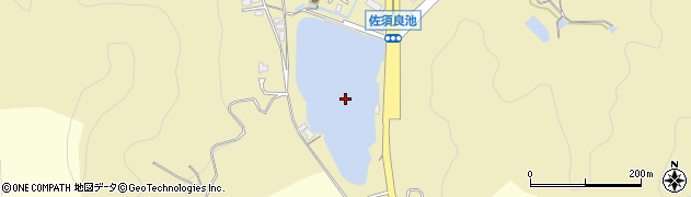 佐須良池周辺の地図