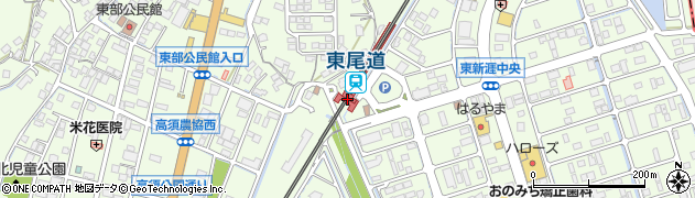 広島県尾道市周辺の地図