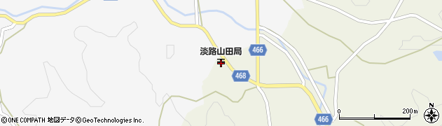 淡路山田郵便局 ＡＴＭ周辺の地図
