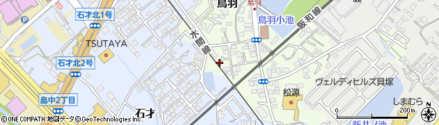 大阪府貝塚市鳥羽233周辺の地図