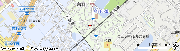 大阪府貝塚市鳥羽97周辺の地図