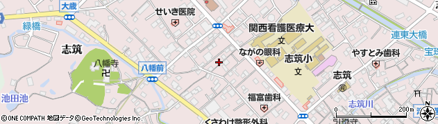 兵庫県淡路市志筑1645周辺の地図
