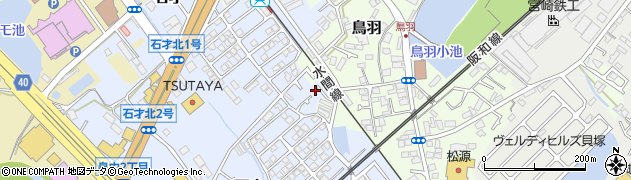 大阪府貝塚市石才5-15周辺の地図