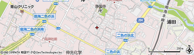 大阪府貝塚市澤689周辺の地図