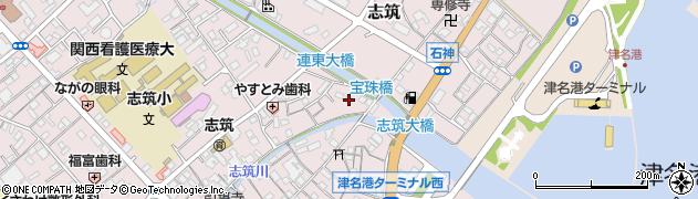 兵庫県淡路市志筑1518周辺の地図