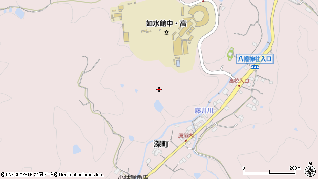 〒723-0001 広島県三原市深町の地図