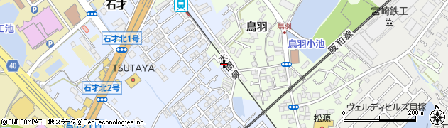 大阪府貝塚市石才5-11周辺の地図