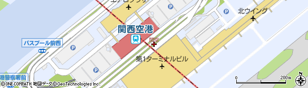 関西空港﻿(旅客ターミナル)周辺の地図