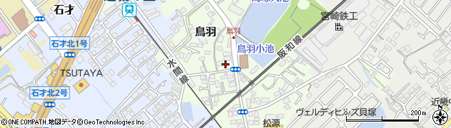 大阪府貝塚市鳥羽109周辺の地図