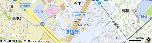 大阪府貝塚市石才159周辺の地図