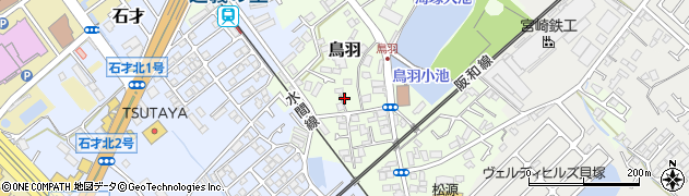 大阪府貝塚市鳥羽230周辺の地図