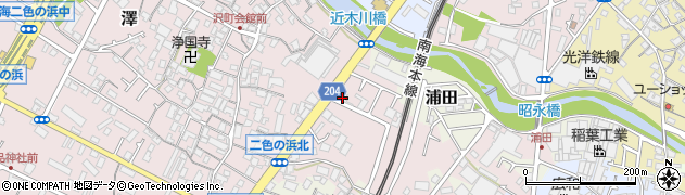 大阪府貝塚市澤1241周辺の地図