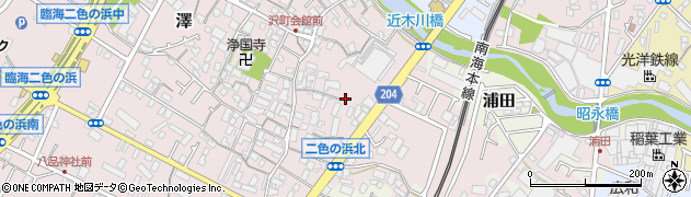 大阪府貝塚市澤1281周辺の地図