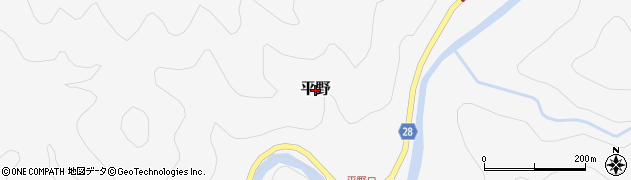 奈良県東吉野村（吉野郡）平野周辺の地図