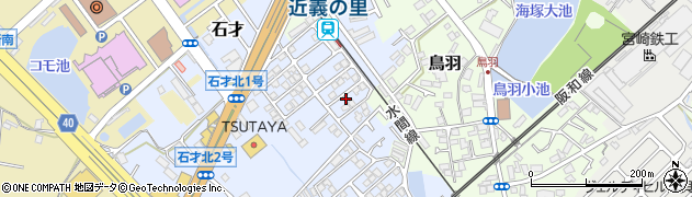 大阪府貝塚市石才81周辺の地図