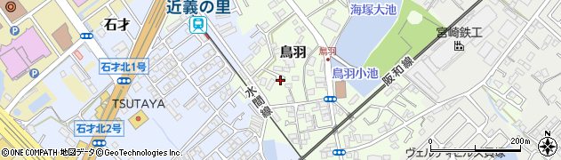 大阪府貝塚市鳥羽224周辺の地図