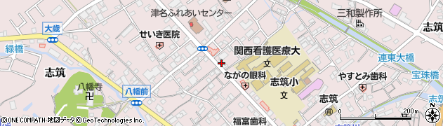 兵庫県淡路市志筑1587周辺の地図