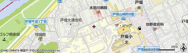 戸坂山崎コープマンション周辺の地図