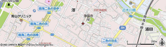 大阪府貝塚市澤1128周辺の地図