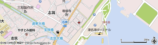 兵庫県淡路市志筑42周辺の地図