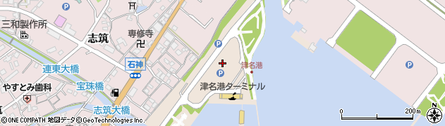 兵庫県淡路市志筑新浜周辺の地図