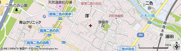 大阪府貝塚市澤905周辺の地図