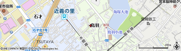 大阪府貝塚市鳥羽225周辺の地図