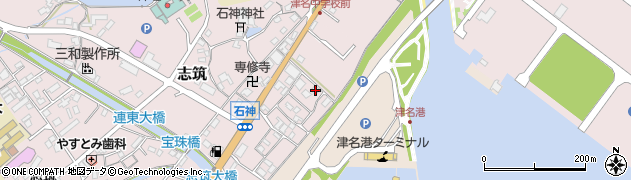 兵庫県淡路市志筑18周辺の地図