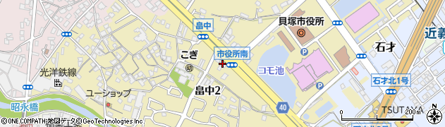 淡路島バーガー　貝塚店周辺の地図