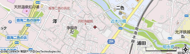 大阪府貝塚市澤1249周辺の地図
