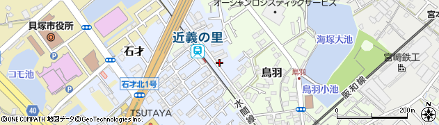 大阪府貝塚市石才11周辺の地図