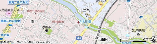 近木川橋周辺の地図