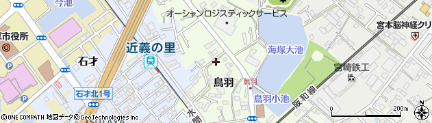 大阪府貝塚市鳥羽206周辺の地図