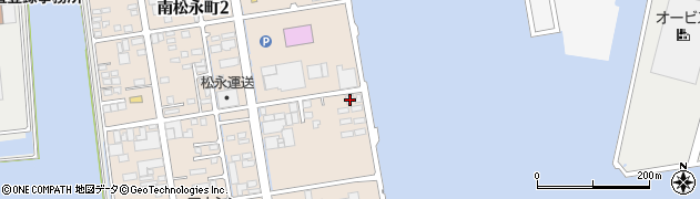株式会社上野　松永営業所周辺の地図