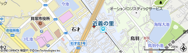 大阪府貝塚市鳥羽278周辺の地図