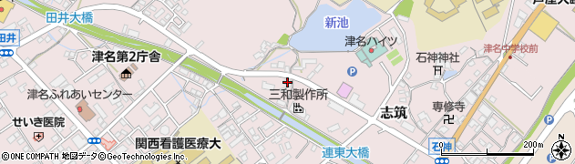 兵庫県淡路市志筑388周辺の地図