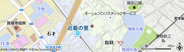 大阪府貝塚市鳥羽249周辺の地図